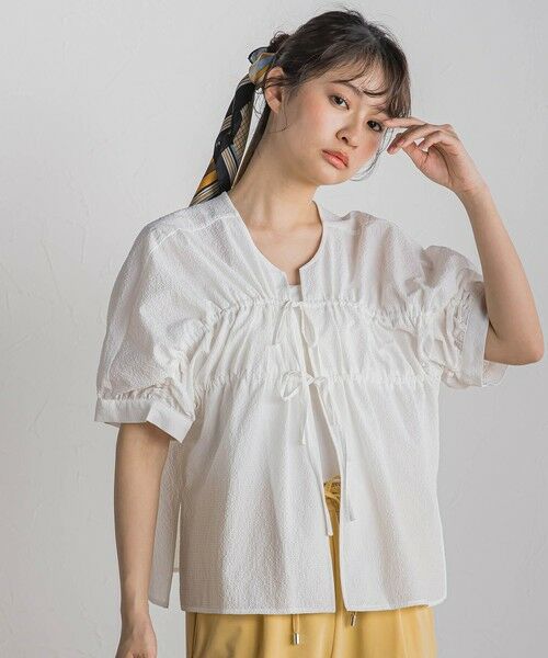 Droite lautreamont / ドロワットロートレアモン シャツ・ブラウス | 【WEB限定】カラミタンブラーリボンブラウス≪手洗い可能≫ | 詳細6