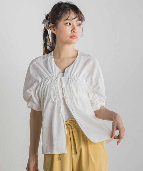 Droite lautreamont / ドロワットロートレアモン シャツ・ブラウス | 【WEB限定】カラミタンブラーリボンブラウス≪手洗い可能≫ | 詳細9