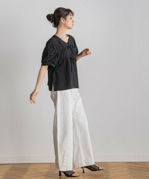 Droite lautreamont / ドロワットロートレアモン シャツ・ブラウス | 【WEB限定】カラミタンブラーリボンブラウス≪手洗い可能≫ | 詳細13