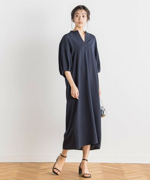 Droite lautreamont / ドロワットロートレアモン ロング・マキシ丈ワンピース | タンブラーブッチャーワンピース≪手洗い可能≫ | 詳細1