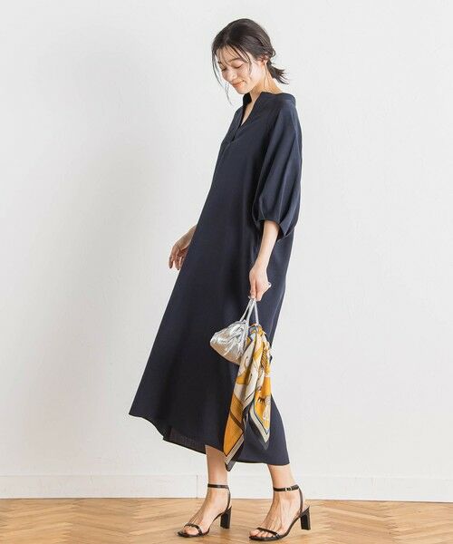 Droite lautreamont / ドロワットロートレアモン ロング・マキシ丈ワンピース | タンブラーブッチャーワンピース≪手洗い可能≫ | 詳細2