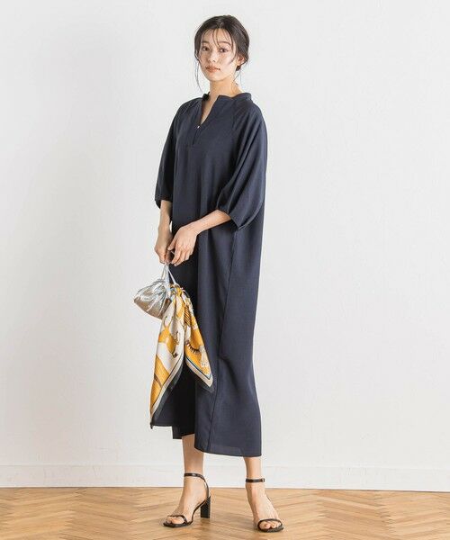 Droite lautreamont / ドロワットロートレアモン ロング・マキシ丈ワンピース | タンブラーブッチャーワンピース≪手洗い可能≫ | 詳細4