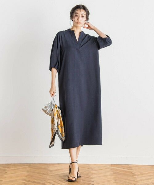 Droite lautreamont/ドロワットロートレアモン タンブラーブッチャーワンピース≪手洗い可能≫ ネイビー S Droite lautreamont/ドロワットロートレアモン タンブラーブッチャーワンピース≪手洗い可能≫ ネイビー S