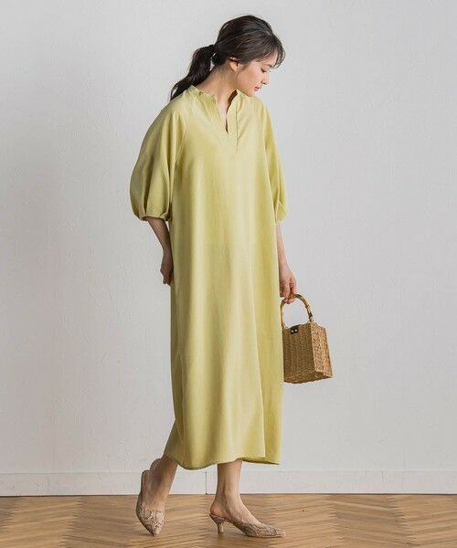 Droite lautreamont / ドロワットロートレアモン ロング・マキシ丈ワンピース | タンブラーブッチャーワンピース≪手洗い可能≫ | 詳細15