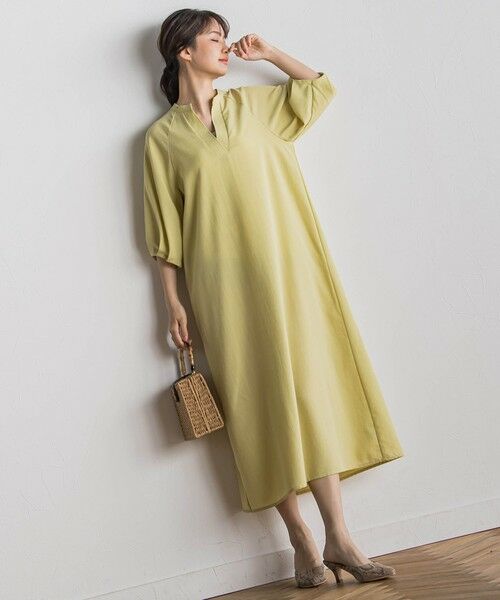 Droite lautreamont / ドロワットロートレアモン ロング・マキシ丈ワンピース | タンブラーブッチャーワンピース≪手洗い可能≫ | 詳細10