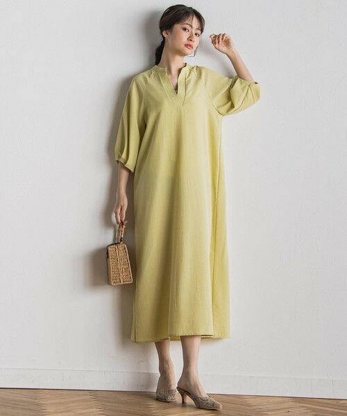 Droite lautreamont / ドロワットロートレアモン ロング・マキシ丈ワンピース | タンブラーブッチャーワンピース≪手洗い可能≫ | 詳細11