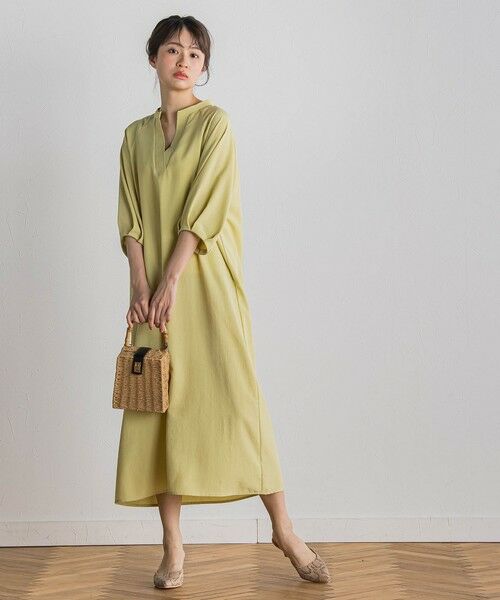 Droite lautreamont / ドロワットロートレアモン ロング・マキシ丈ワンピース | タンブラーブッチャーワンピース≪手洗い可能≫ | 詳細12