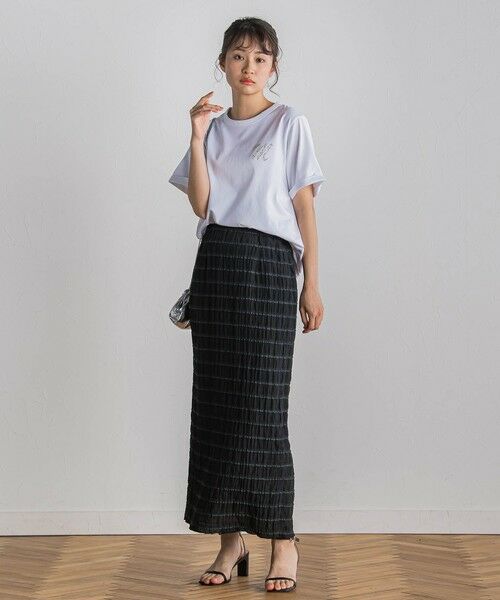 Droite lautreamont / ドロワットロートレアモン カットソー | ロゴブローチ風Tシャツ≪手洗い可能≫ | 詳細2