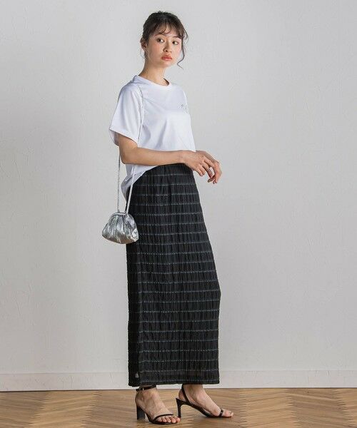 Droite lautreamont / ドロワットロートレアモン カットソー | ロゴブローチ風Tシャツ≪手洗い可能≫ | 詳細5