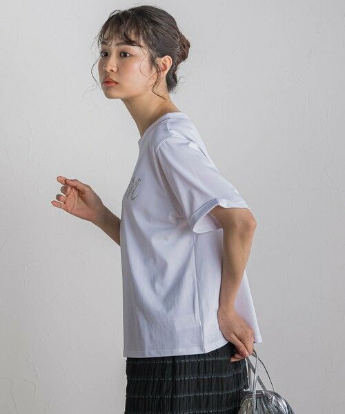 Droite lautreamont / ドロワットロートレアモン カットソー | ロゴブローチ風Tシャツ≪手洗い可能≫ | 詳細7