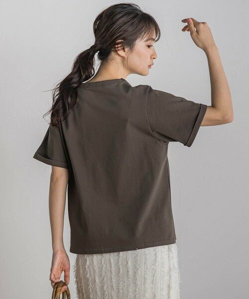 Droite lautreamont / ドロワットロートレアモン カットソー | ロゴブローチ風Tシャツ≪手洗い可能≫ | 詳細18