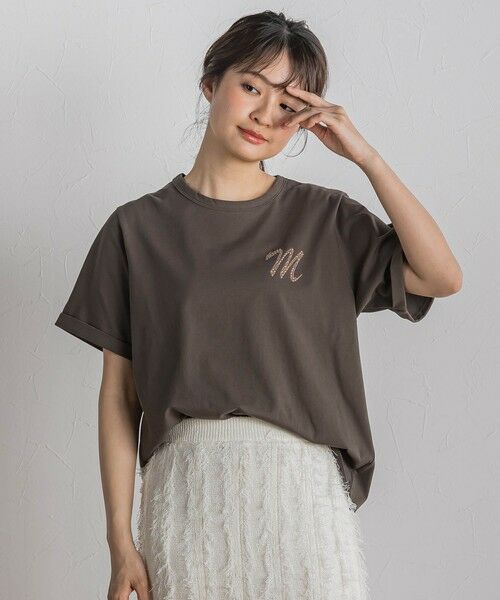 Droite lautreamont / ドロワットロートレアモン カットソー | ロゴブローチ風Tシャツ≪手洗い可能≫ | 詳細20