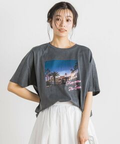 Droite lautreamont / ドロワットロートレアモン カットソー | ネオンロゴフォトプリントT≪手洗い可能≫