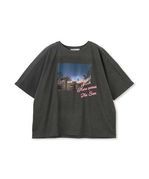 Droite lautreamont / ドロワットロートレアモン カットソー | ネオンロゴフォトプリントT≪手洗い可能≫ | 詳細9