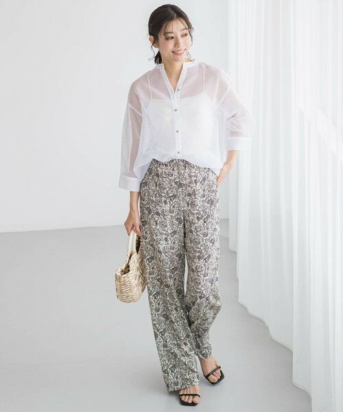 Droite lautreamont / ドロワットロートレアモン シャツ・ブラウス | 【WEB限定】シアーリネンライクBACKリボンシャツ≪手洗い可能≫ | 詳細2