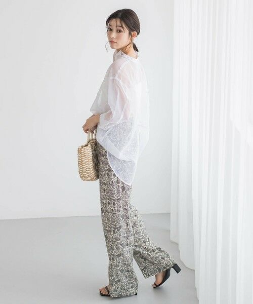 Droite lautreamont / ドロワットロートレアモン シャツ・ブラウス | 【WEB限定】シアーリネンライクBACKリボンシャツ≪手洗い可能≫ | 詳細4