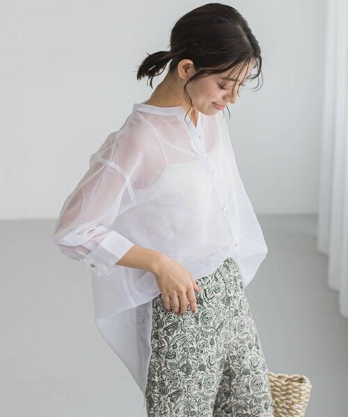 Droite lautreamont / ドロワットロートレアモン シャツ・ブラウス | 【WEB限定】シアーリネンライクBACKリボンシャツ≪手洗い可能≫ | 詳細6