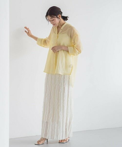 Droite lautreamont / ドロワットロートレアモン シャツ・ブラウス | 【WEB限定】シアーリネンライクBACKリボンシャツ≪手洗い可能≫ | 詳細8