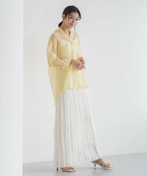 Droite lautreamont / ドロワットロートレアモン シャツ・ブラウス | 【WEB限定】シアーリネンライクBACKリボンシャツ≪手洗い可能≫ | 詳細9