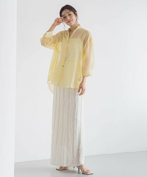 Droite lautreamont / ドロワットロートレアモン シャツ・ブラウス | 【WEB限定】シアーリネンライクBACKリボンシャツ≪手洗い可能≫ | 詳細10