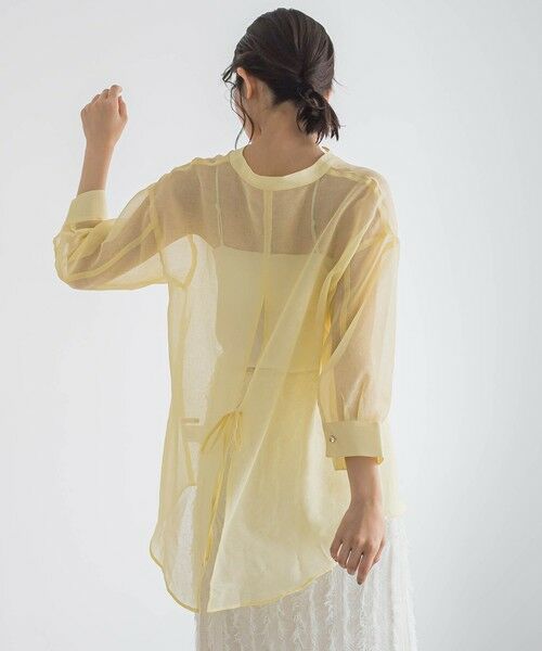 Droite lautreamont / ドロワットロートレアモン シャツ・ブラウス | 【WEB限定】シアーリネンライクBACKリボンシャツ≪手洗い可能≫ | 詳細11