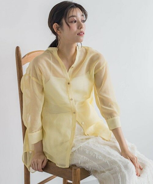 Droite lautreamont / ドロワットロートレアモン シャツ・ブラウス | 【WEB限定】シアーリネンライクBACKリボンシャツ≪手洗い可能≫ | 詳細12