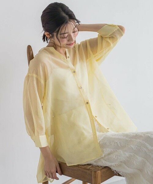 Droite lautreamont / ドロワットロートレアモン シャツ・ブラウス | 【WEB限定】シアーリネンライクBACKリボンシャツ≪手洗い可能≫ | 詳細13