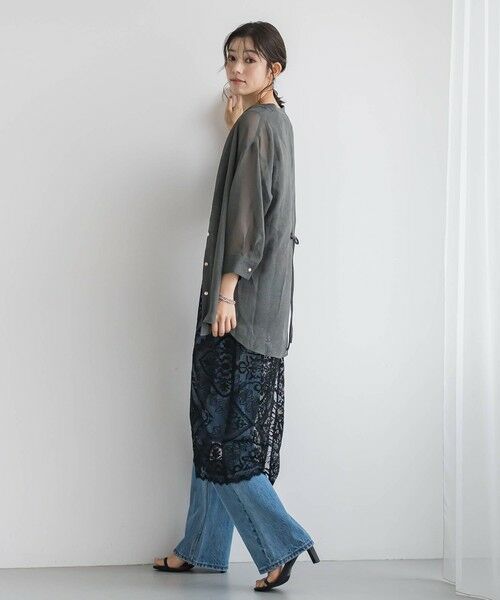 Droite lautreamont / ドロワットロートレアモン シャツ・ブラウス | 【WEB限定】シアーリネンライクBACKリボンシャツ≪手洗い可能≫ | 詳細17