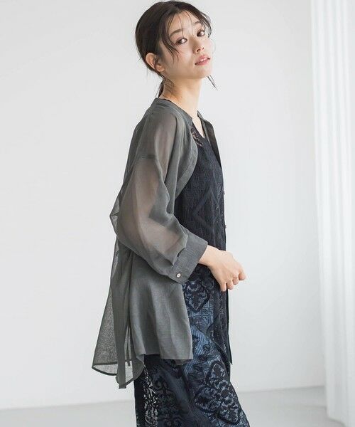 Droite lautreamont / ドロワットロートレアモン シャツ・ブラウス | 【WEB限定】シアーリネンライクBACKリボンシャツ≪手洗い可能≫ | 詳細20