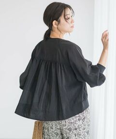 Droite lautreamont / ドロワットロートレアモン シャツ・ブラウス | グロスオーガンザZIPブルゾン≪手洗い可能≫