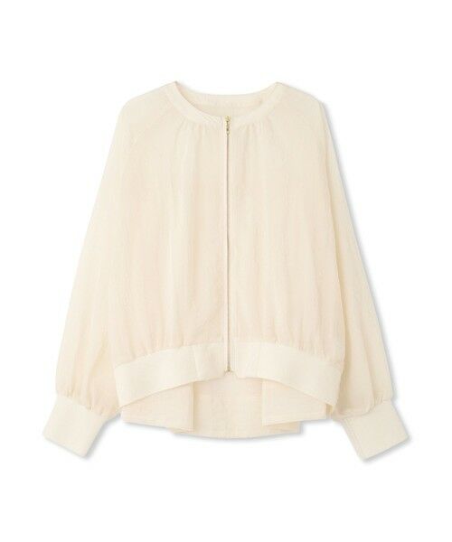 Droite lautreamont / ドロワットロートレアモン シャツ・ブラウス | グロスオーガンザZIPブルゾン≪手洗い可能≫ | 詳細8