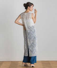 Droite lautreamont / ドロワットロートレアモン ロング・マキシ丈ワンピース | クラフトラッセルレースワンピース≪洗濯機で洗える≫