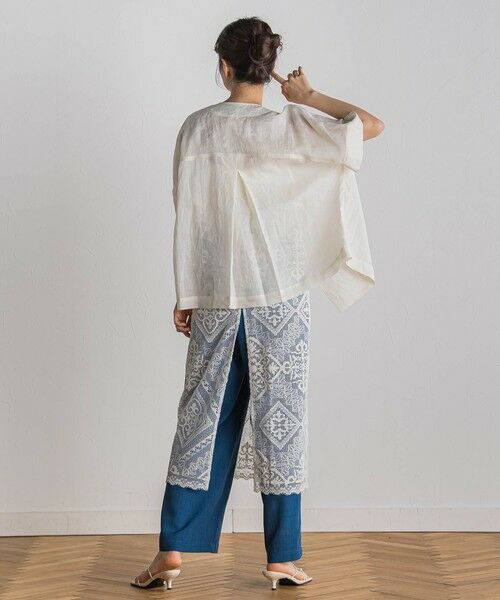 Droite lautreamont / ドロワットロートレアモン ロング・マキシ丈ワンピース | クラフトラッセルレースワンピース≪洗濯機で洗える≫ | 詳細6