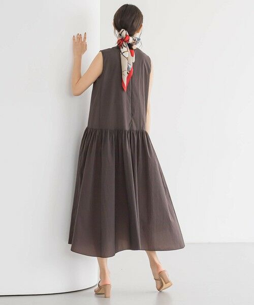 Droite lautreamont / ドロワットロートレアモン ロング・マキシ丈ワンピース | ナイロンタフタストレッチワンピース≪洗濯機で洗える≫ | 詳細5