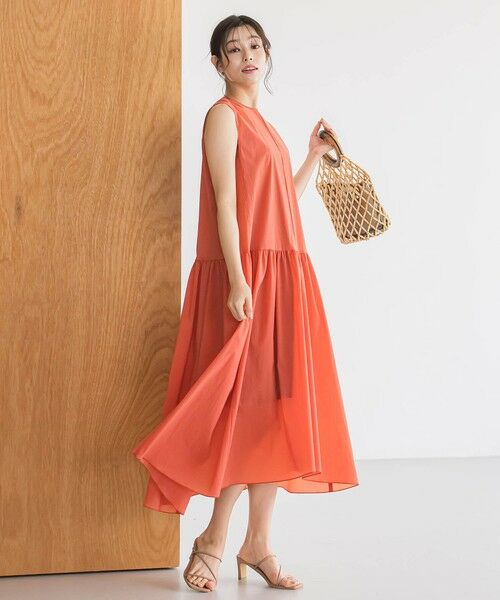 Droite lautreamont / ドロワットロートレアモン ロング・マキシ丈ワンピース | ナイロンタフタストレッチワンピース≪洗濯機で洗える≫ | 詳細18