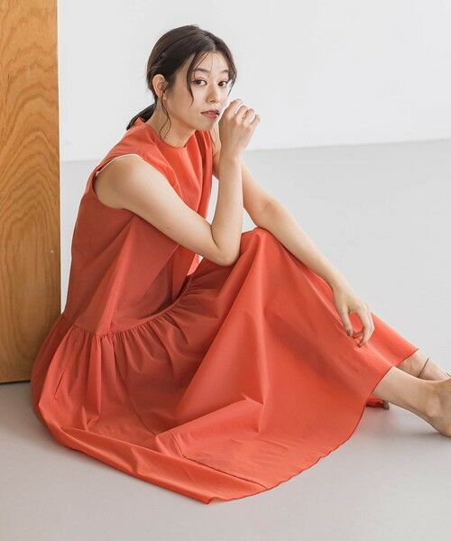 Droite lautreamont / ドロワットロートレアモン ロング・マキシ丈ワンピース | ナイロンタフタストレッチワンピース≪洗濯機で洗える≫ | 詳細21