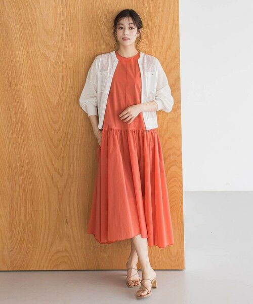 Droite lautreamont / ドロワットロートレアモン ロング・マキシ丈ワンピース | ナイロンタフタストレッチワンピース≪洗濯機で洗える≫ | 詳細22