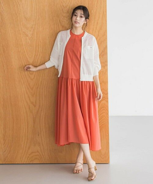 Droite lautreamont / ドロワットロートレアモン ロング・マキシ丈ワンピース | ナイロンタフタストレッチワンピース≪洗濯機で洗える≫ | 詳細23