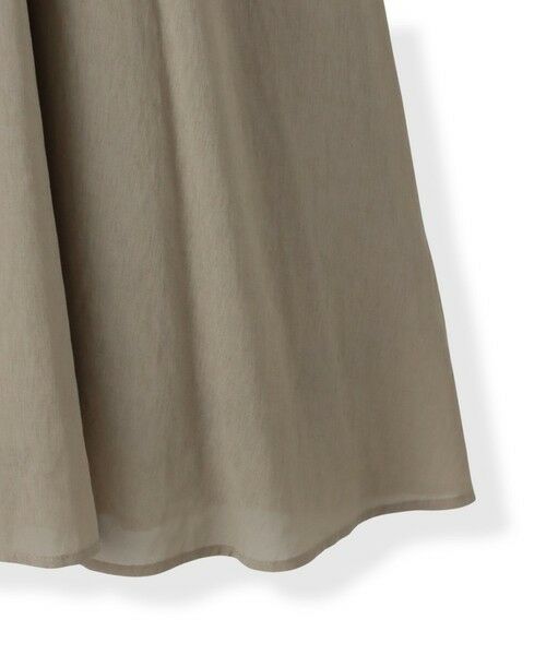 Droite lautreamont / ドロワットロートレアモン ロング・マキシ丈ワンピース | 麻調シアー2WAYシャーリングワンピース≪手洗い可能≫ | 詳細29