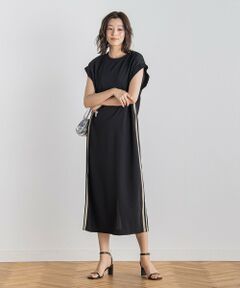 Droite lautreamont / ドロワットロートレアモン ロング・マキシ丈ワンピース | 【WEB限定】カットジョーゼットサイドラインワンピース≪手洗い可能≫