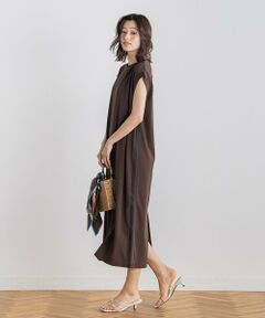 Droite lautreamont / ドロワットロートレアモン ロング・マキシ丈ワンピース | 【WEB限定】カットジョーゼットサイドラインワンピース≪手洗い可能≫