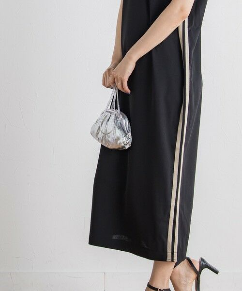 Droite lautreamont / ドロワットロートレアモン ロング・マキシ丈ワンピース | 【WEB限定】カットジョーゼットサイドラインワンピース≪手洗い可能≫ | 詳細5