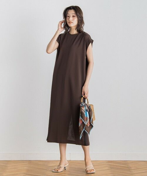 Droite lautreamont / ドロワットロートレアモン ロング・マキシ丈ワンピース | 【WEB限定】カットジョーゼットサイドラインワンピース≪手洗い可能≫ | 詳細6