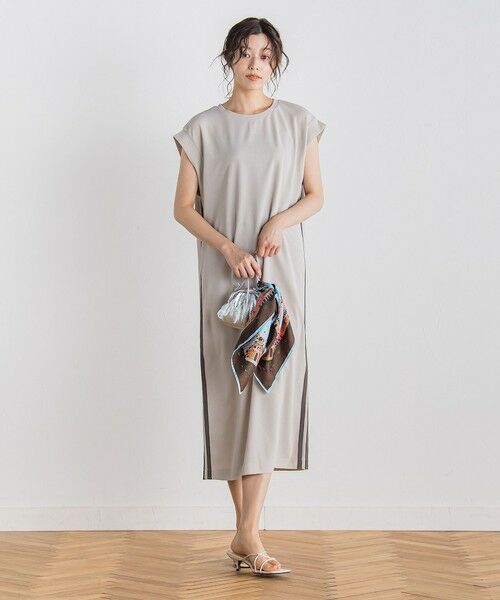 Droite lautreamont / ドロワットロートレアモン ロング・マキシ丈ワンピース | 【WEB限定】カットジョーゼットサイドラインワンピース≪手洗い可能≫ | 詳細11