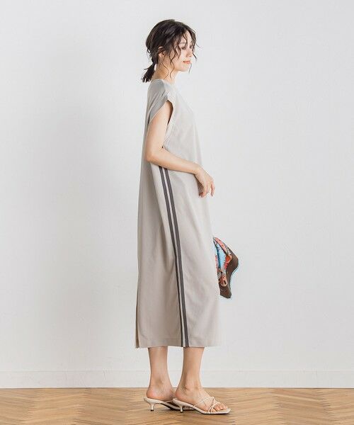 Droite lautreamont / ドロワットロートレアモン ロング・マキシ丈ワンピース | 【WEB限定】カットジョーゼットサイドラインワンピース≪手洗い可能≫ | 詳細13