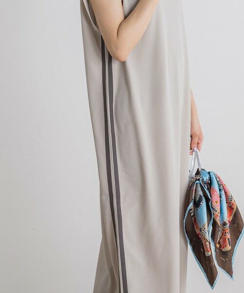 Droite lautreamont / ドロワットロートレアモン ロング・マキシ丈ワンピース | 【WEB限定】カットジョーゼットサイドラインワンピース≪手洗い可能≫ | 詳細16