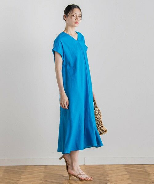 Droite lautreamont / ドロワットロートレアモン ロング・マキシ丈ワンピース | 【新色追加】レーヨン麻ポプリンワンピース≪手洗い可能≫ | 詳細5