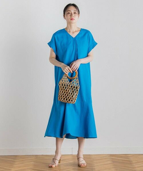 Droite lautreamont / ドロワットロートレアモン ロング・マキシ丈ワンピース | 【新色追加】レーヨン麻ポプリンワンピース≪手洗い可能≫ | 詳細6