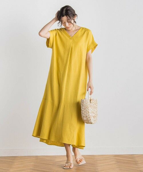 Droite lautreamont / ドロワットロートレアモン ロング・マキシ丈ワンピース | 【新色追加】レーヨン麻ポプリンワンピース≪手洗い可能≫ | 詳細10