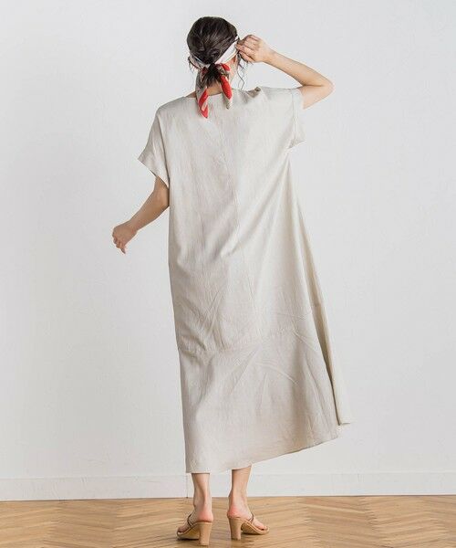 Droite lautreamont / ドロワットロートレアモン ロング・マキシ丈ワンピース | 【新色追加】レーヨン麻ポプリンワンピース≪手洗い可能≫ | 詳細19